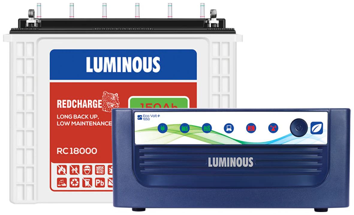 Luminous Eco Volt+ inverter with RedCharge battery